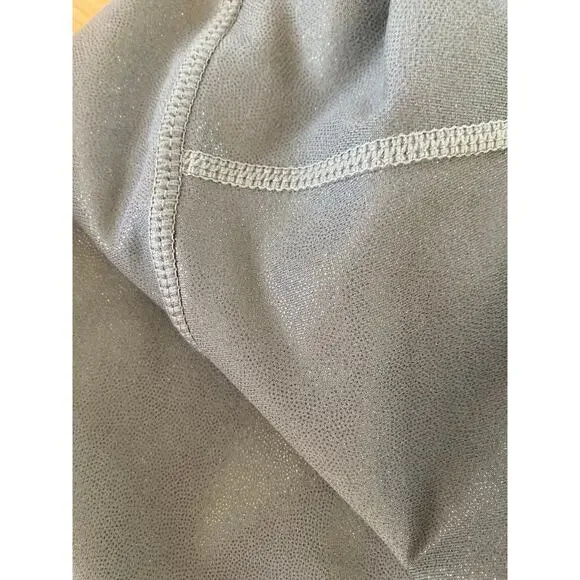 EUC Allfenix Anthropologie Liquid Olive Green Leggings M Shine Sparkle Glitter - Picture 9 of 11